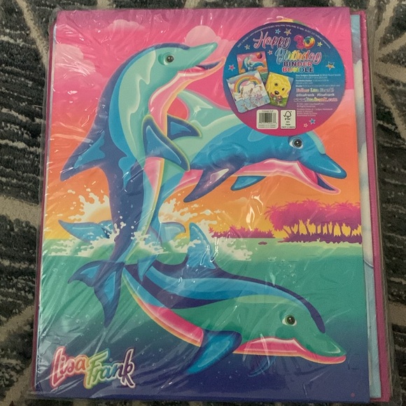 Lisa Frank Happy Birthday Binder Bundle - Picture 3 of 4